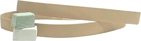 Leatherbeltman 1" x 30" Leather Honing & Polishing Belt for Sharpening - Buffing Compound Included in Saudi Arabia