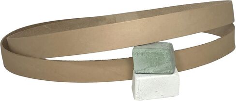 Leatherbeltman 1" x 30" Leather Honing & Polishing Belt for Sharpening - Buffing Compound Included in Saudi Arabia