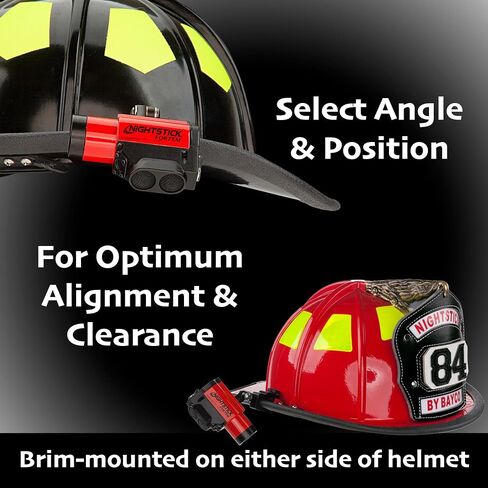 Nightstick XPP-5466R Intrinsically Safe Helmet-Mounted Multi-Function Dual-Light Flashlight - Red in Kuwait