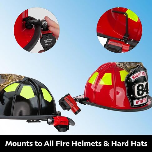 Nightstick XPP-5466R Intrinsically Safe Helmet-Mounted Multi-Function Dual-Light Flashlight - Red in Kuwait