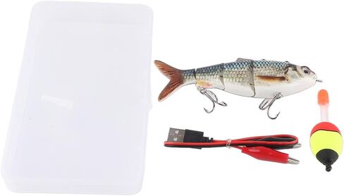 طعم الصيد الآلي، USB قابل لإعادة الشحن، ضوء LED للسباحة، طُعم حي كهربائي يغرق Jerkbait، طعوم سباحة متعددة المفاصل، طُعم صيد صلب للباس، Brandevh3w7igvzc5 in Saudi Arabia