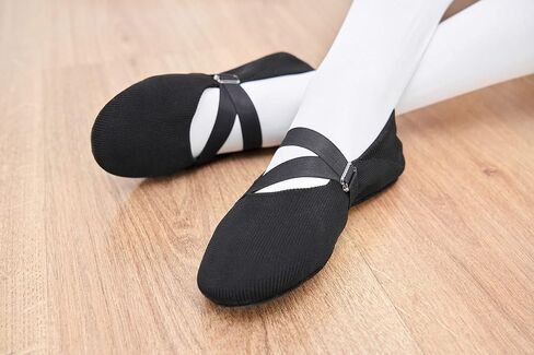SANGEESON Ballet Shoes for Women(Leather Full Sole, Arch Support, Breathable), Jazz Shoes, Ballerina Shoes, Dance Shoes Women for Beginner in Kuwait