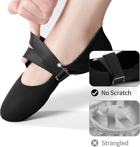 SANGEESON Ballet Shoes for Women(Leather Full Sole, Arch Support, Breathable), Jazz Shoes, Ballerina Shoes, Dance Shoes Women for Beginner in Kuwait