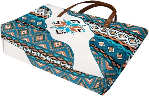 Sannovo African Tribal Ethnic Print Women Tote Shoulder Bags Casual Handbag in Kuwait