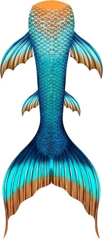 FOLOEO Mermaid Tails for Swimming, Mermaid Swimsuit Costume Set Bathing Suits for Adult & Teen（No Monofin & Support Plate in Saudi Arabia