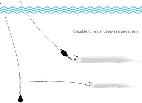 OriGlam 2pcs 15cm Soft Luminous Fishing Lures Sea Fishing Bait Glow in Dark Fish Bait, Luminous Artificial Baits Simulation Lifelike Soft Lures for Bass Pike Trout in Saudi Arabia