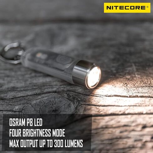 Nitecore Tiki GITD 300 Lumen Luminous Body USB-C Rechargeable EDC Keychain Flashlight Tag in Saudi Arabia