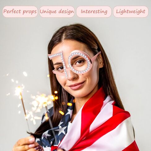 GALPADA Birthday Glasses 90th Birthday Decorations Eyeglasses Novelty Funny Eyewear Funny Costume Sunglasses in Kuwait