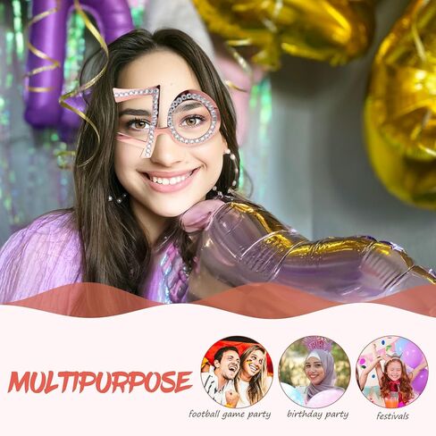 GALPADA Birthday Glasses 90th Birthday Decorations Eyeglasses Novelty Funny Eyewear Funny Costume Sunglasses in Kuwait