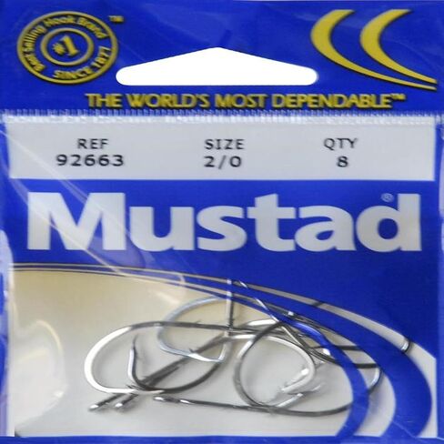 Mustad Classic Special Long Shank Beak Baitholder Hook with 2 Baitholder Barbs, Forged and Reversed Point (Pack of 8) in Saudi Arabia
