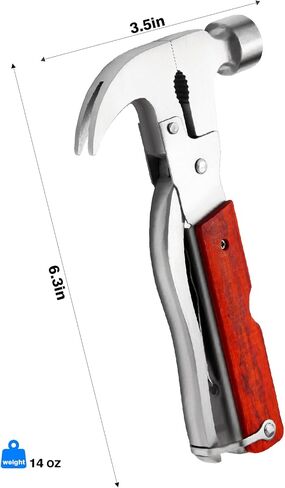 Multi-Purpose Outdoor Tools, Camping Gear Multi-Tools, 16-in-1 Camping Accessories Multi-Tool Hammers, Easy to Carry Camping Tools Including Hammers, Pliers, Bottle Openers, etc. in Saudi Arabia