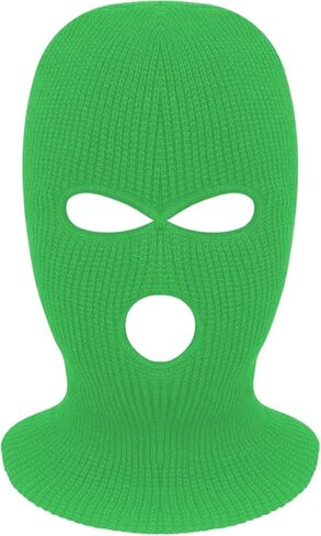 3-Hole Full Face Mask Cover Ski Mask Winter Balaclava Cap Knitted Face Cover for Winter Outdoor Sports (Pink) in Kuwait
