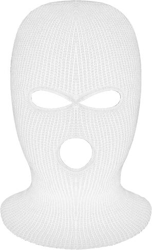 3-Hole Full Face Mask Cover Ski Mask Winter Balaclava Cap Knitted Face Cover for Winter Outdoor Sports (Pink) in Kuwait