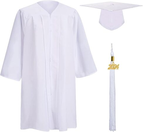 قبعة التخرج من LDIWEE غير اللامعة لرياض الأطفال ومرحلة ما قبل المدرسة، وثوب، وشرابة، ومجموعة سحر 2023 in Kuwait