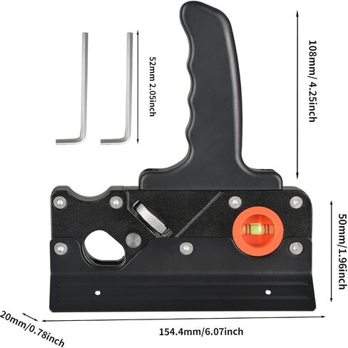 TIASOU Wood Planers for Woodworking, Chamfer Plane Woodworking Edge Corner Flattening Tool with Auxiliary Locator and Handles, Hand Chamfering Planer Suitable for Quick Edge Trimming of Wood in Saudi Arabia