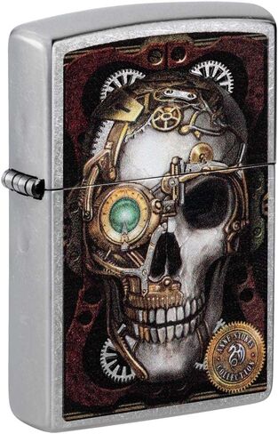 Zippo Lighter: Anne Stokes Steam Punk Skull - Street Chrome 81205 in Saudi Arabia