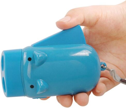 STOBOK 3pcs Hand Pressing Flashlight Cartoon Pig Flashlights Hand Crank Flashlight Portable Electric Torch Battery-free Flashlight Outdoor Camping Flashlight (random Color) in Saudi Arabia