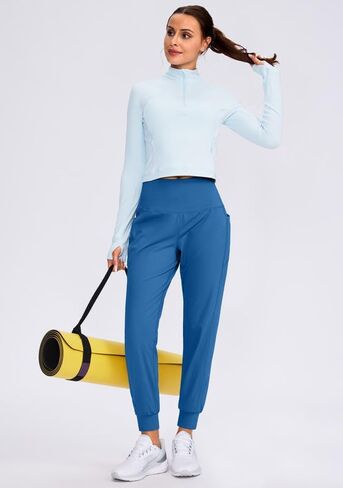 Viodia Women's Joggers with Pockets High Waisted Athletic Workout Yoga Jogger Pants for Women Tapered Sweatpants in Kuwait