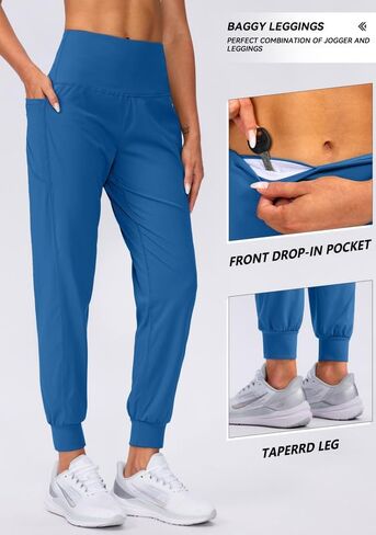 Viodia Women's Joggers with Pockets High Waisted Athletic Workout Yoga Jogger Pants for Women Tapered Sweatpants in Kuwait