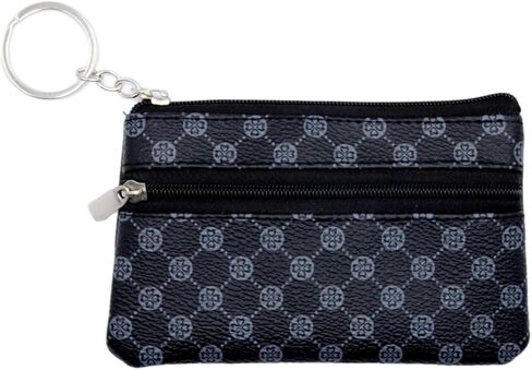 محفظة بطاقات صغيرة من الجلد الطبيعي للجنسين من فيليتا مع سلسلة مفاتيح - حامل بطاقات أنيق وعملي (أصفر) in Kuwait