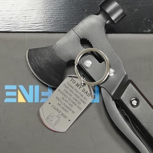 Hammer Multitool 14 في 1 - هدية للرجل، هدايا عيد ميلاد للرجال، الأب، الزوج، الصديق، ملحقات التخييم، معدات النجاة، أداة متعددة مع صندوق هدايا، أدوات رائعة، أفكار هدايا فريدة من نوعها in Kuwait