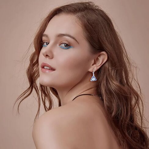 Esbbela Evil Eye Hoop Earrings for Women Tiny Eye Earrings Blue Devil Eye Colorful Heart Third Eye Small Huggie Hoop Earrings Spiritual Protection Gold Eye Jewelry in Kuwait