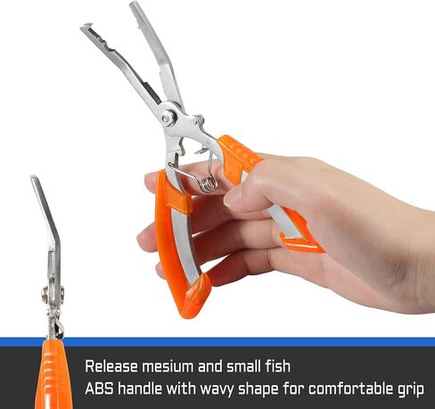 Fishing Pliers Needle Nose Stainless Steel Hook Remover Fishing Scissors Fishing Line Cutter Wire Cutter Braid Cutter Multi-Purpose Fishing Pliers with Sheath and Lanyard in Saudi Arabia