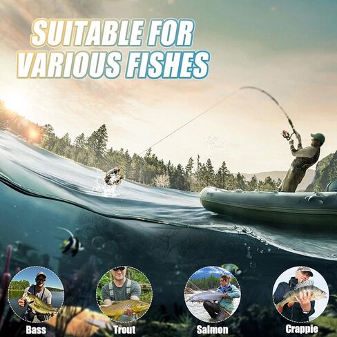 8 قطع من طُعم صيد السمك بدون أعشاب مع واقي من الأعشاب الضارة، تنورة سيليكون متعددة الألوان 10 جم 3/8 أونصة سبينيربايت لصيد سمك السلمون المرقط في المياه المالحة والمياه العذبة in Kuwait