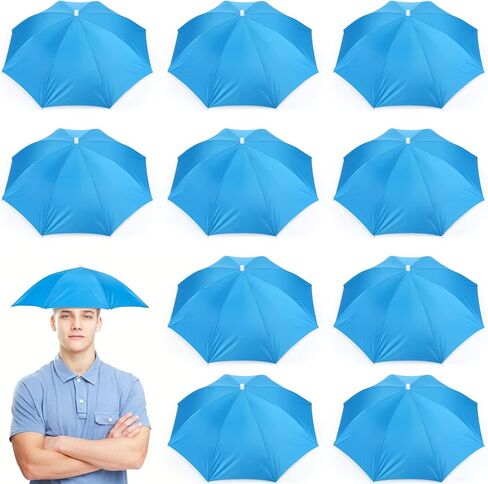 10 قطع 26.4 بوصة مظلة قبعة للمطر السائبة قابلة للطي مقاوم للماء شريط مرن الصيد أغطية الرأس قبعة مظلة قبعة للرجال الشمس الغولف المشي لمسافات طويلة في الهواء الطلق النساء الأطفال in Kuwait
