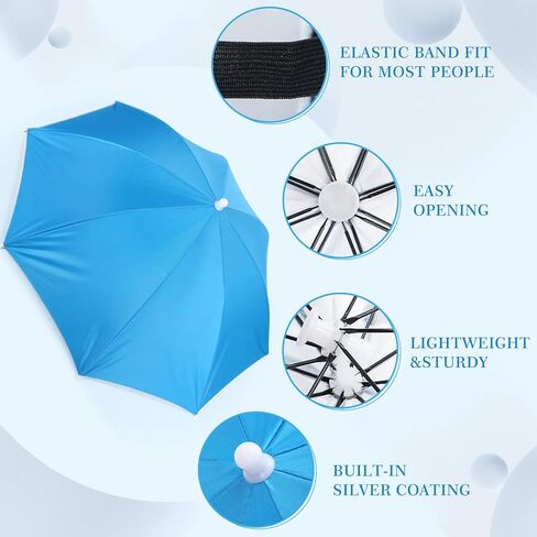 10 قطع 26.4 بوصة مظلة قبعة للمطر السائبة قابلة للطي مقاوم للماء شريط مرن الصيد أغطية الرأس قبعة مظلة قبعة للرجال الشمس الغولف المشي لمسافات طويلة في الهواء الطلق النساء الأطفال in Kuwait