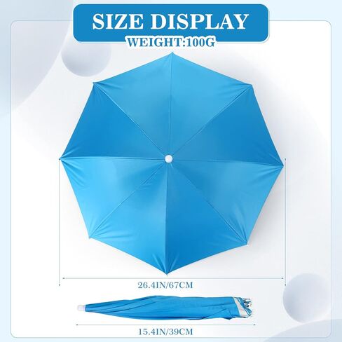10 قطع 26.4 بوصة مظلة قبعة للمطر السائبة قابلة للطي مقاوم للماء شريط مرن الصيد أغطية الرأس قبعة مظلة قبعة للرجال الشمس الغولف المشي لمسافات طويلة في الهواء الطلق النساء الأطفال in Kuwait