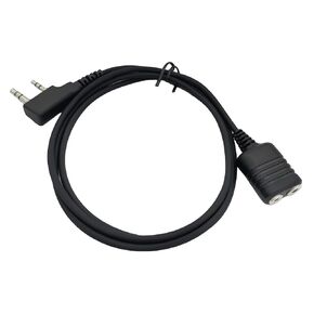 Uv-5r Radio Earpiece Lapel Mic Headset Extension Cable Compatible with Baofeng Kenwood Retevis Samcom 2-Way Walkie Talkies