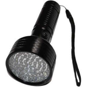 HQRP 68 LEDs 395nm Blacklight Flashlight for Hotel Room Inspection, Urine Detection, Human bodily fluid tracing, Scorpions Hunting, Leak Detection, Mineral Hunting, ID and Document Verification, etc.