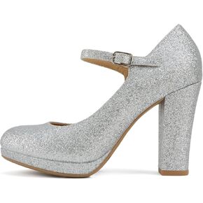 Soda “Ayden" ~ Women Mary Jane Ankle Strap Cushion High Heel Pump Shoe