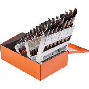 KnKut 29 Piece Short Stubby Length Drill Bit Set 1/16"-1/2" by 64ths