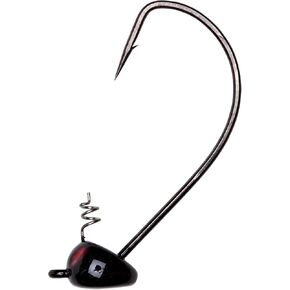 Yum Lures Pumpkin Ed Jig Hook 4/0 (Black, 1/4-Ounce) (YPEJ1441), 3 Count