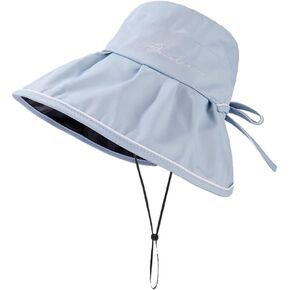 Women's Wide Brim Sun Hats UPF 50+ UV Protection Packable Summer Beach Hat Bucket Cap for Travel