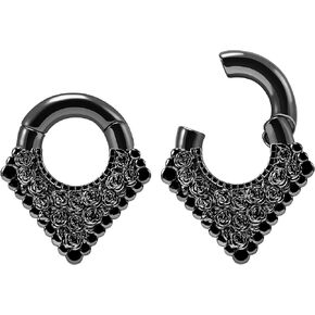 PUNKYOUTH 2PCS Ear Weights For Stretched Ears Heavy Weighted Gauges Stainless Steel 2g 4g Dangle Gauge For Women Men Ear Hanger Stretcher Piercings