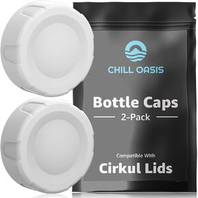 Cap for Cirkul Lid | 2-Pack | BPA Free Top Keep Dust Out Of Your Water Bottle | Leakproof Design