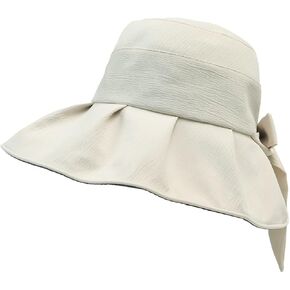 Fishing Hat for Women, Breathable Wide Brim Butterfly Bow Sun Hat Summer UV Protection Cap for Fishing Hiking