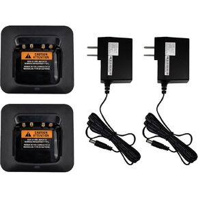 2-Pack Battery Charger for Motorola XPR7500 XPR7550 XPR3300 XPR3500e PMNN4409 PMNN4491A PMNN4493