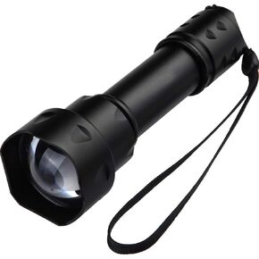 S20 5W 850nm IR المنور LED وضع واحد 38 مم زوومابلي ضوء الأشعة تحت الحمراء الشعلة، للرؤية الليلية للماء الصيد مصباح يدوي مع مفتاح التحكم عن بعد