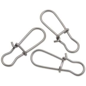 Luhr Jensen 85 lb Test Duo-Lock Snap / 50 Pack Stainless Steel