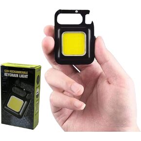 Rechargeable LED Light Built-in Lithium Battery Small Size with 4 Lighting Modes Magnet Bracket Bottle Opener Waterproof Design Long Lighting Lime