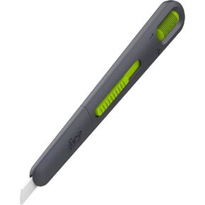 Slice 10474 Adjustable Slim Pen Cutter, Blade Auto Retracts Once Cutting Depth is Set, Never Rusts, Finger-Friendly Blade Lasts up to 11x Longer Than Steel