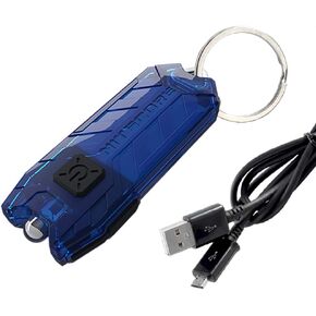 Nitecore Tube V2.0 55 Lumen USB Rechargeable Ultralight Keychain Flashlight with LumenTac Micro USB Charging Cable