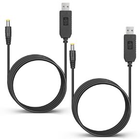 Anina 2PCS Replacement Power Cord for UPFOX Handheld Vacuum, 5V-8.4V 5.5x 2.5mm USB to DC Power Charging Cable with LED Indicator Charger for UPFOX Mini Car Vacuum Cleaner Cordless, Pure Copper, 3.3ft