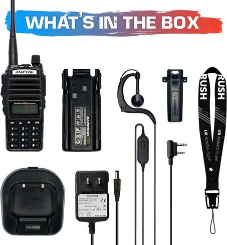 UV-82 8W High Power handheld radio 2 way radio with Baofeng Battery 2800mAh. Baofeng ham radio VHF/UHF radio long range walkie talkie CHIRP programmable Baofeng UV-82 in Saudi Arabia