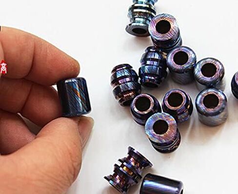 Titanium Burn Blue Parachute Paracord Cord Tool Lanyard Bead Charms EDC Accessories for Pendant Necklace Keychain Pendant Lanyard Zipper Pull in Saudi Arabia