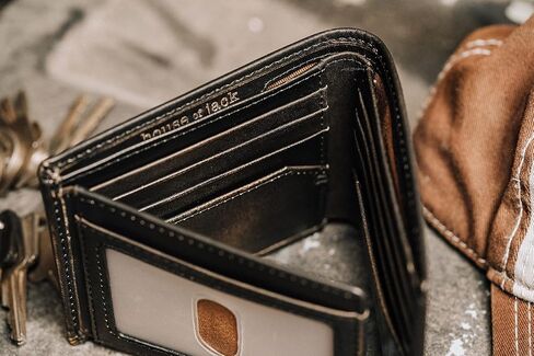 HoJ Co. DUCK Bifold Wallet For Men | Outdoor Sportsman Men's Wallet | Hand Burnished Full Grain Leather | Mens Slim Wallet | Duck Hunter Gift in Saudi Arabia